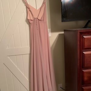 Blush bridesmaid dress